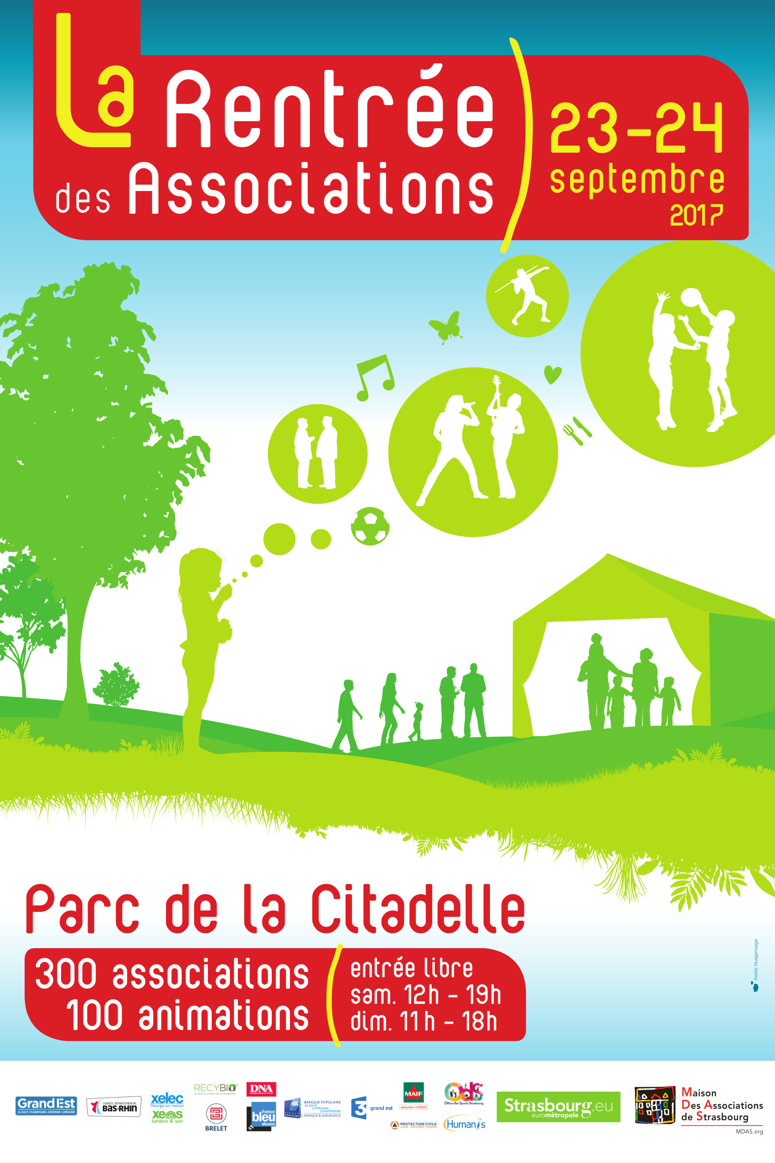 Affiche de la Rentrée des Associations 2017