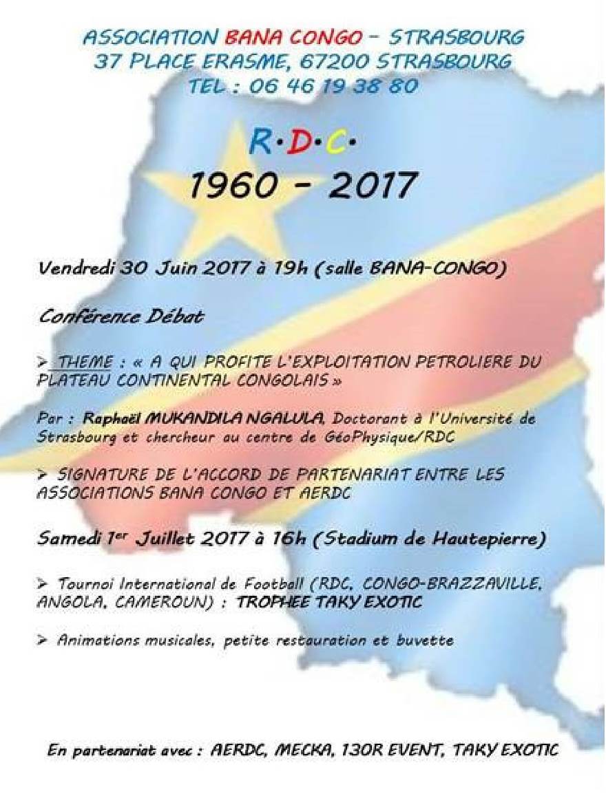 Conférence Débat. Theme : "a qui profitel'exploitation petroliere du plateau continental congolais"