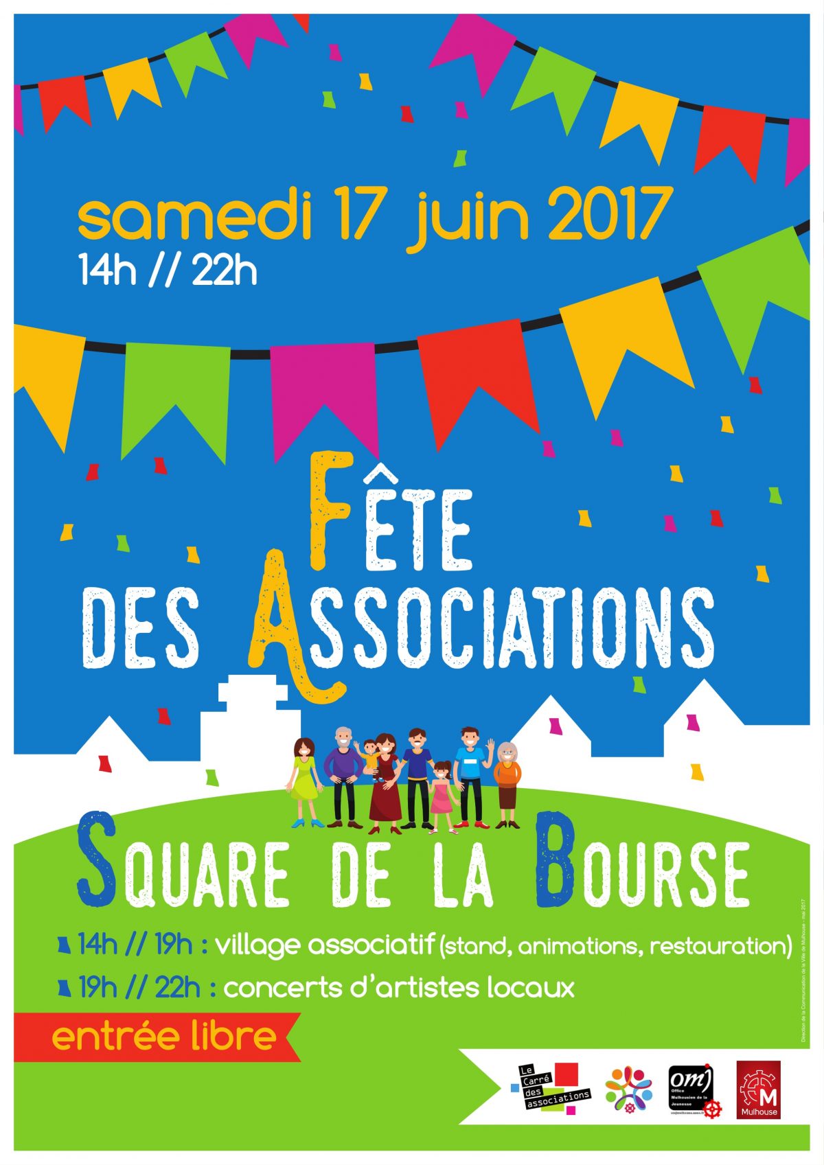 Fête des Associations Square de la Bourse samedi 17 juin 2017