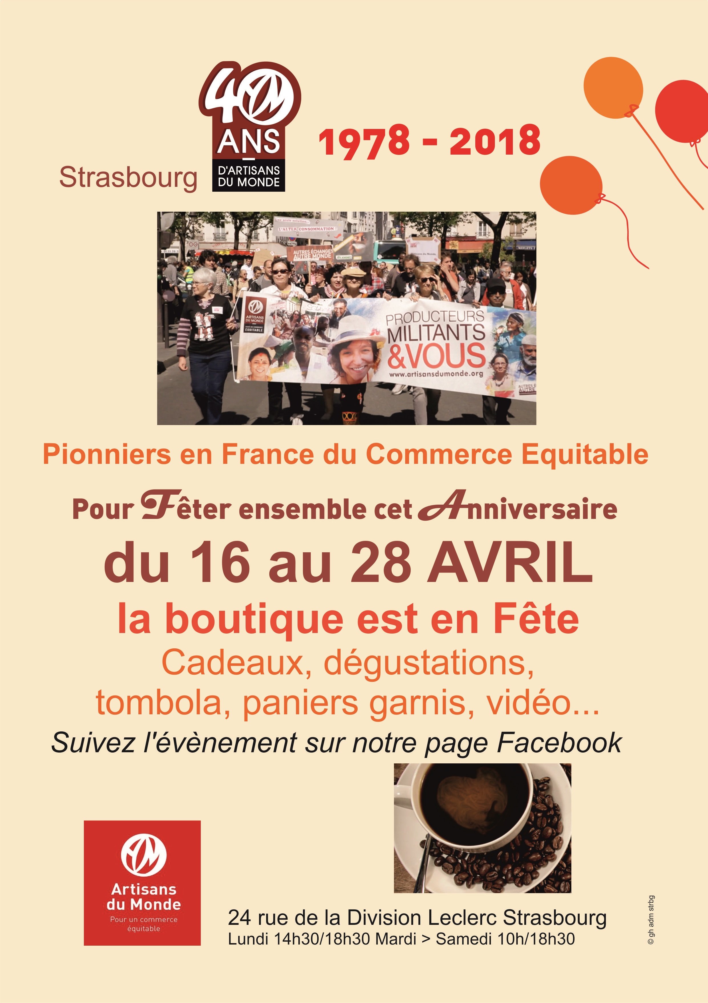 Artisans du Monde Strasbourg 40 ans de commerce équitable