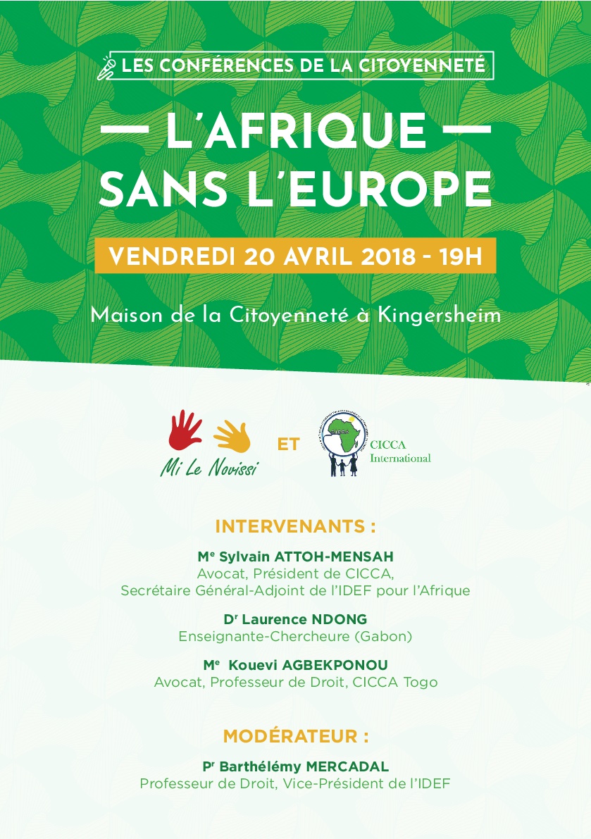 Conférence - Débat « L’Afrique sans l’Europe »
