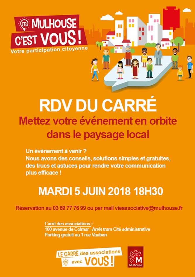 RDV du Carré des Associations : Mettez votre évènement en orbite dans le paysage local