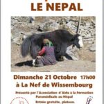 Projection d'un diaporama sur le Népal d'aujourd'hui