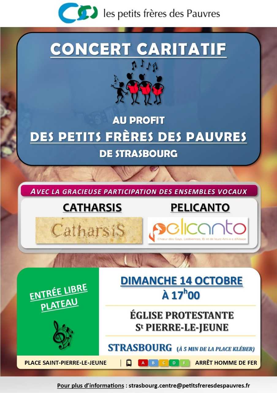 Concert caritatif au profit de l'association des "petits frères des pauvres" de Strasbourg