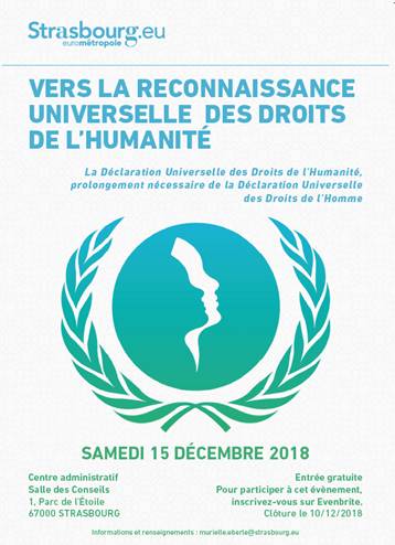 Colloque "Vers la reconnaissance universelle des Droits de l'Humanité"