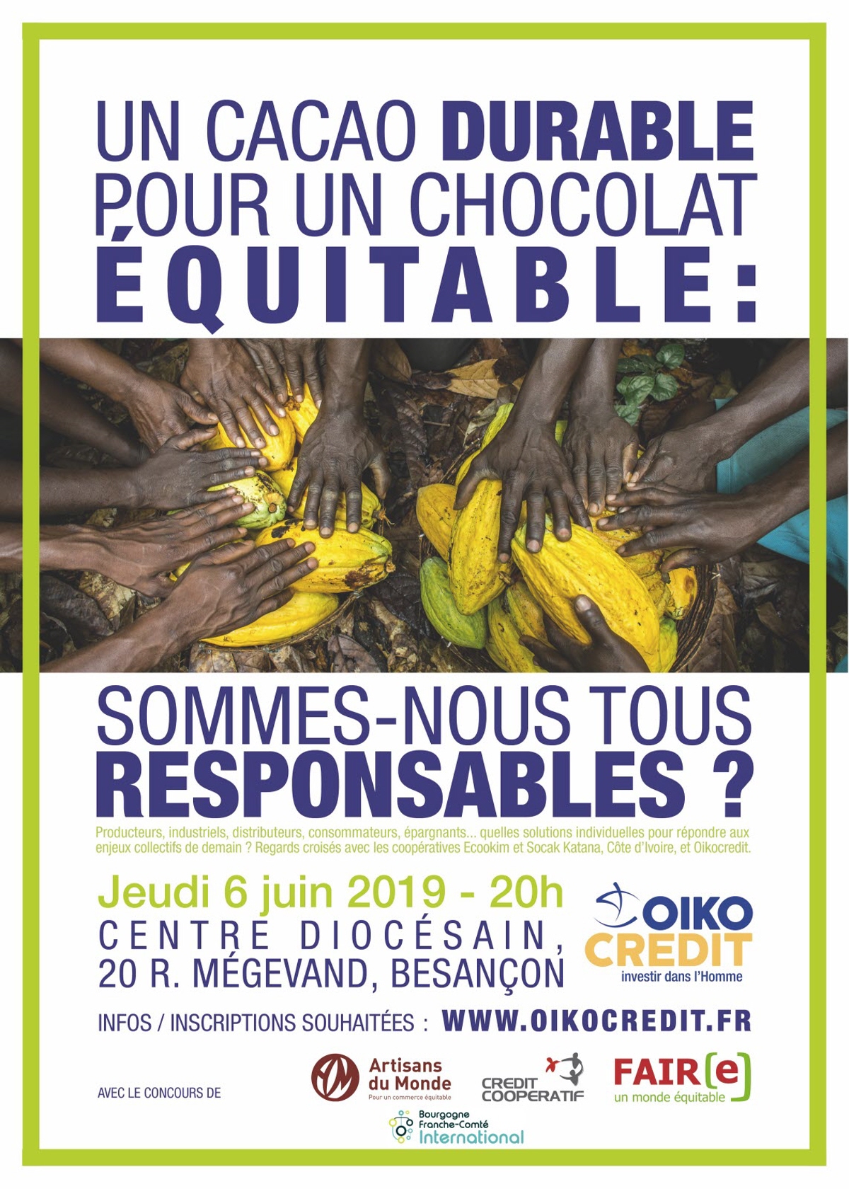 Oikocredit : Un cacao durable pour un chocolat équitable ?