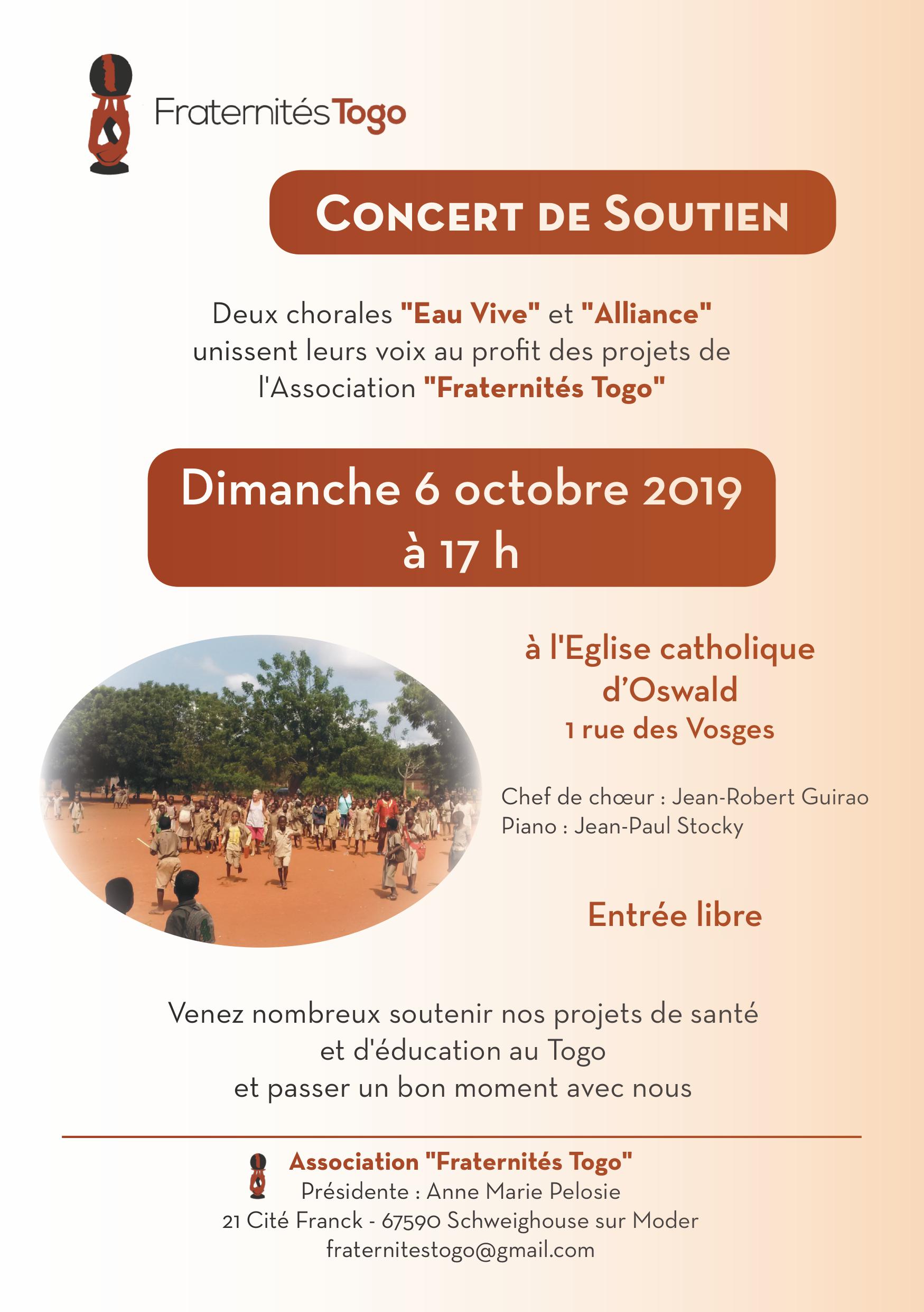 Fraternités Togo - Concert de soutien