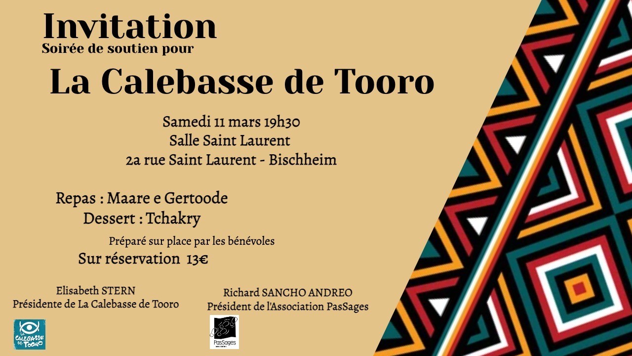 La Calebasse de Tooro - Soirée de soutien