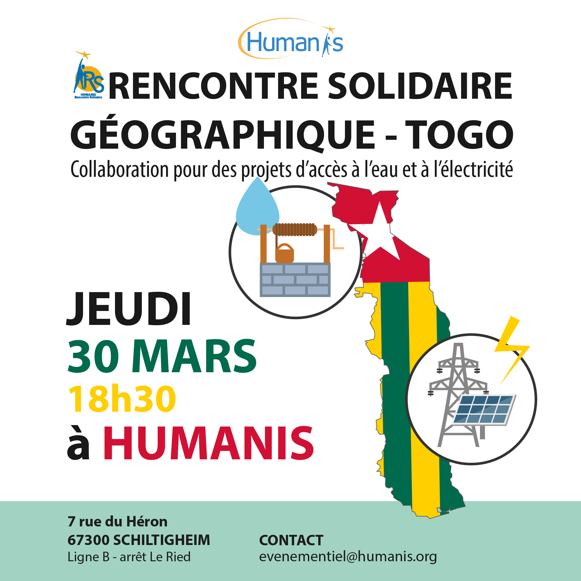 HUMANIS - Rencontre Solidaire géographique Togo