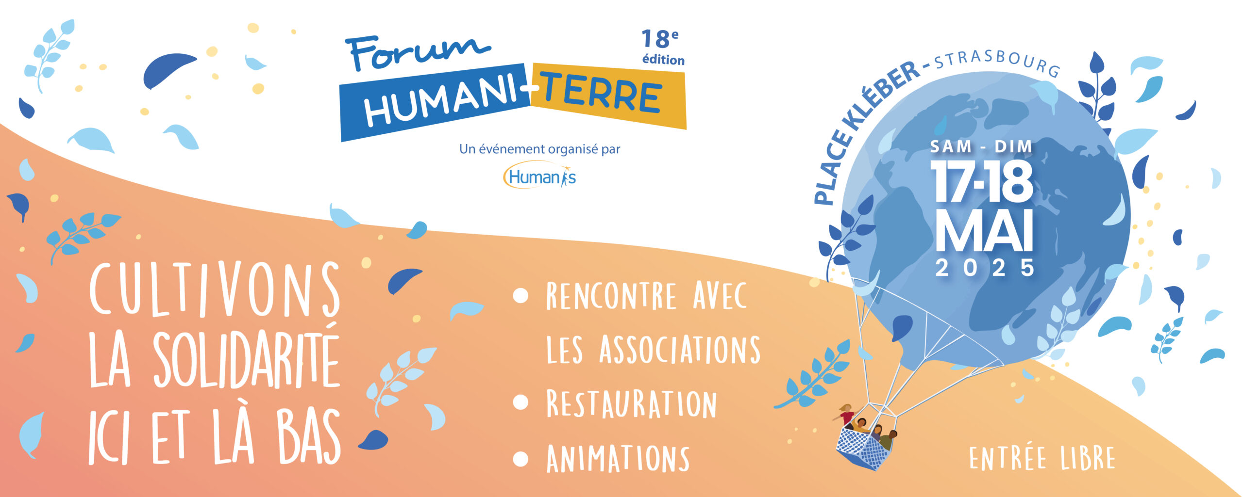 18e édition du FORUM HUMANI-TERRE sur la place KLÉBER