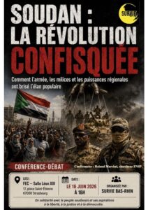 Survie Bas-Rhin- Soudan la révolution confisquée Conférence débat