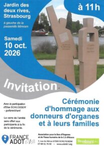 Cérémonie d'hommage aux donneurs d'organes et à leurs familles